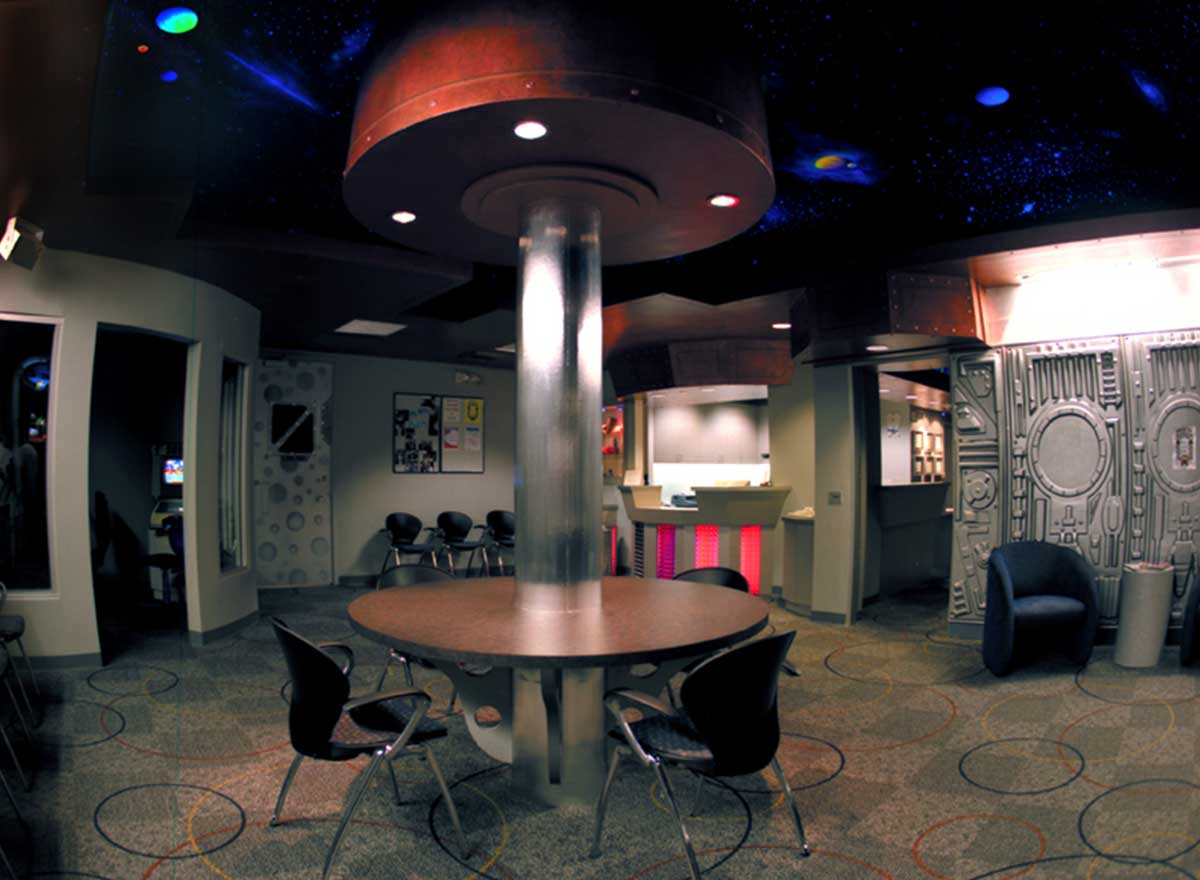The Orthospaceship's futuristic office serves Bel Air, Los Angeles