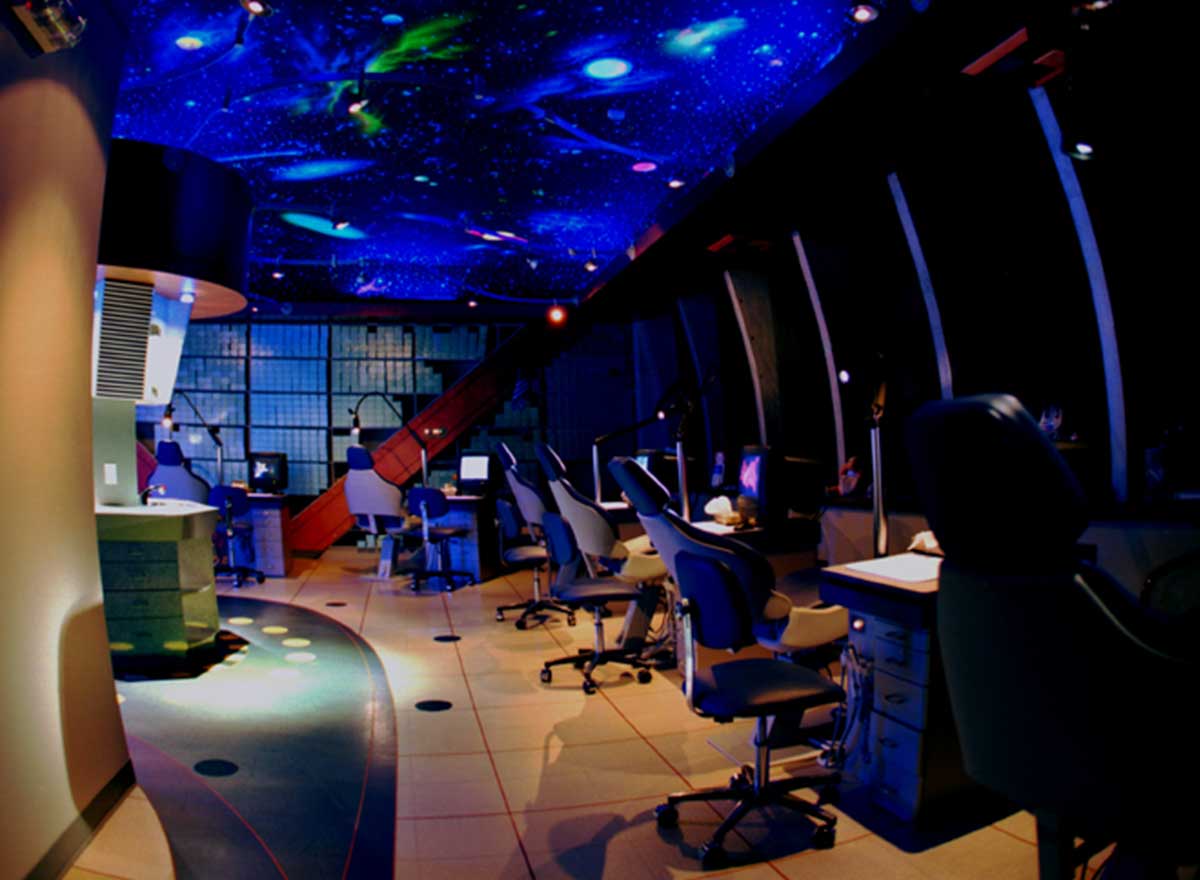 The Orthospaceship's futuristic office serves Bel Air, Los Angeles