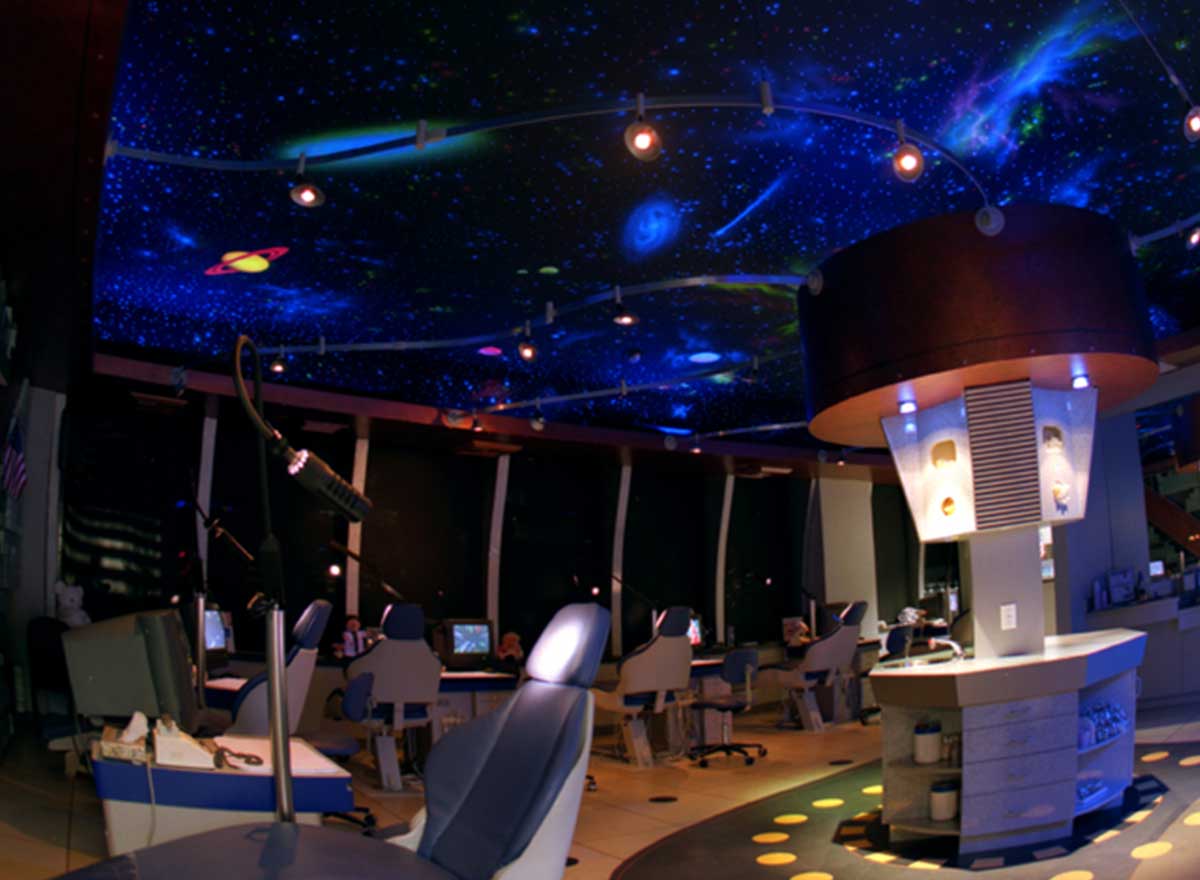The Orthospaceship's futuristic office serves Universal City